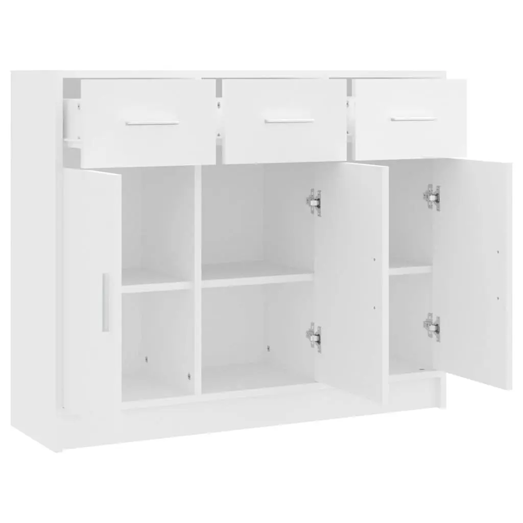 White Sideboard for Home 91x28x75cm