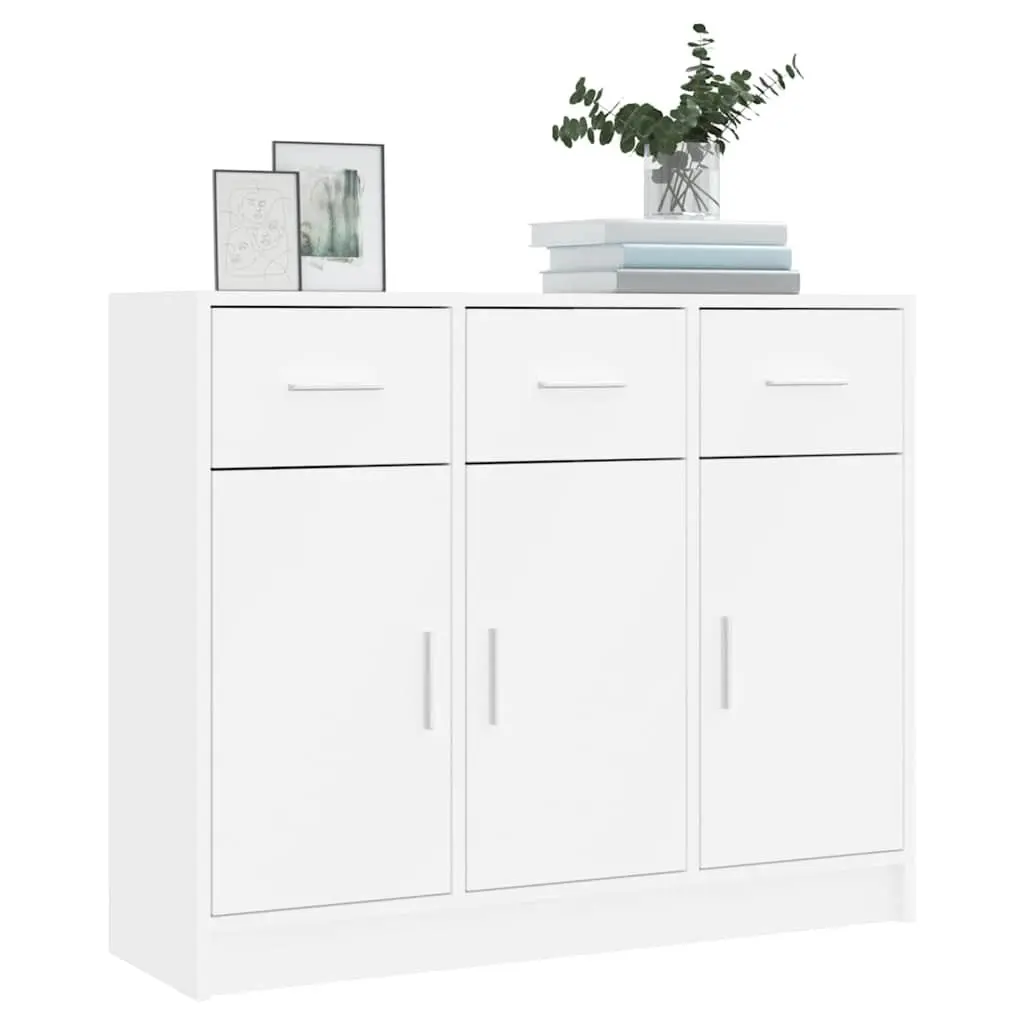 White Sideboard for Home 91x28x75cm