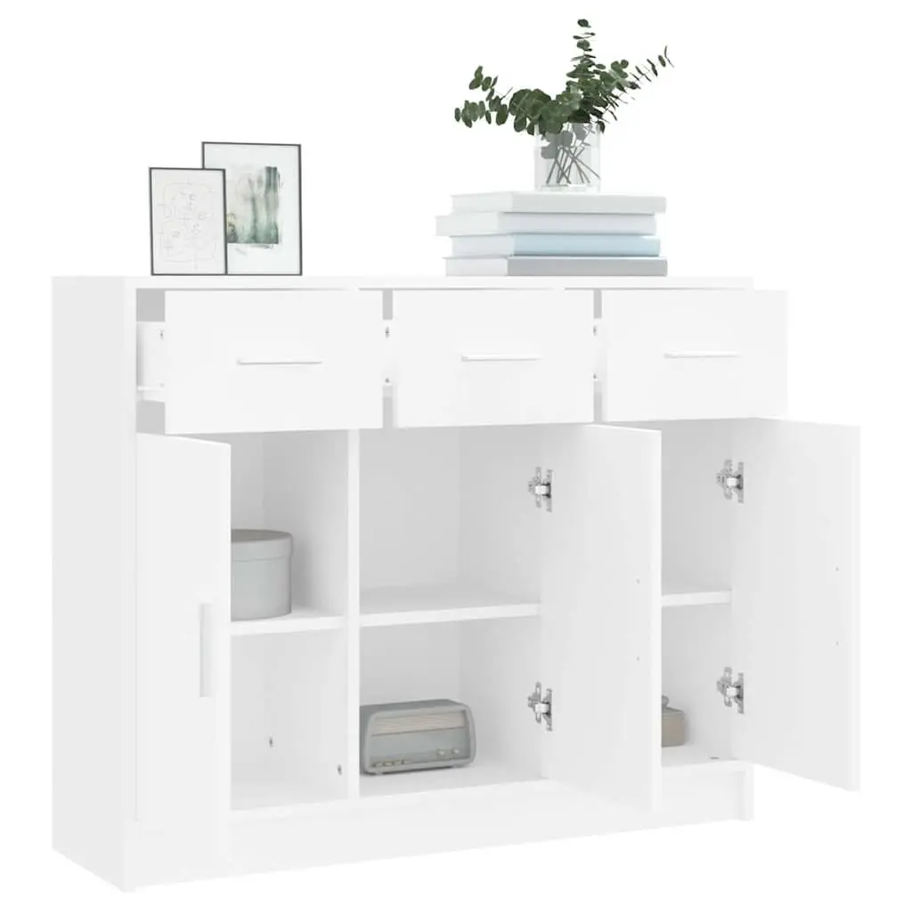 White Sideboard for Home 91x28x75cm