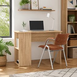 Office Desk Computer Workstation Brown Engineered Wood 100x55x75 cm Study Table