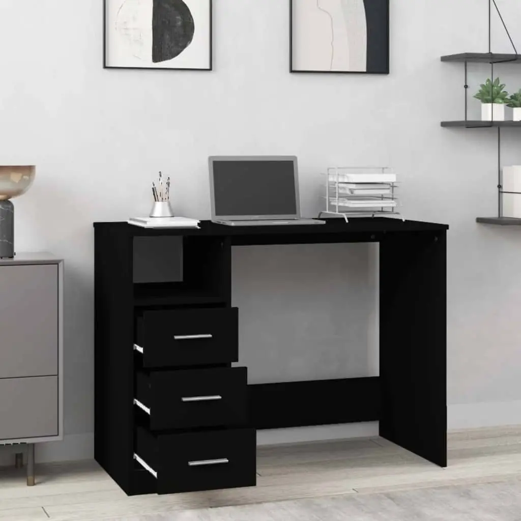 Office Desk with 3 Storage Drawers