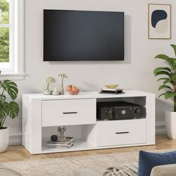 Functional White TV Cabinet for Everyday Use