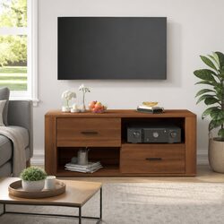 Versatile Brown Oak TV Cabinet for Home Entertainment