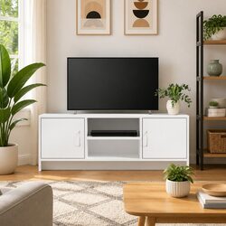 Versatile White TV Cabinet for Any Room