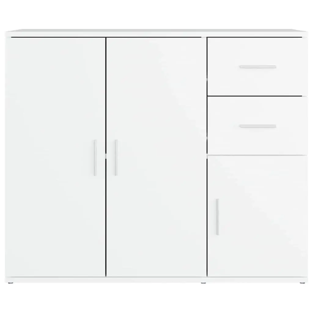 White Sideboard 91x29.5x75 cm for Home Storage