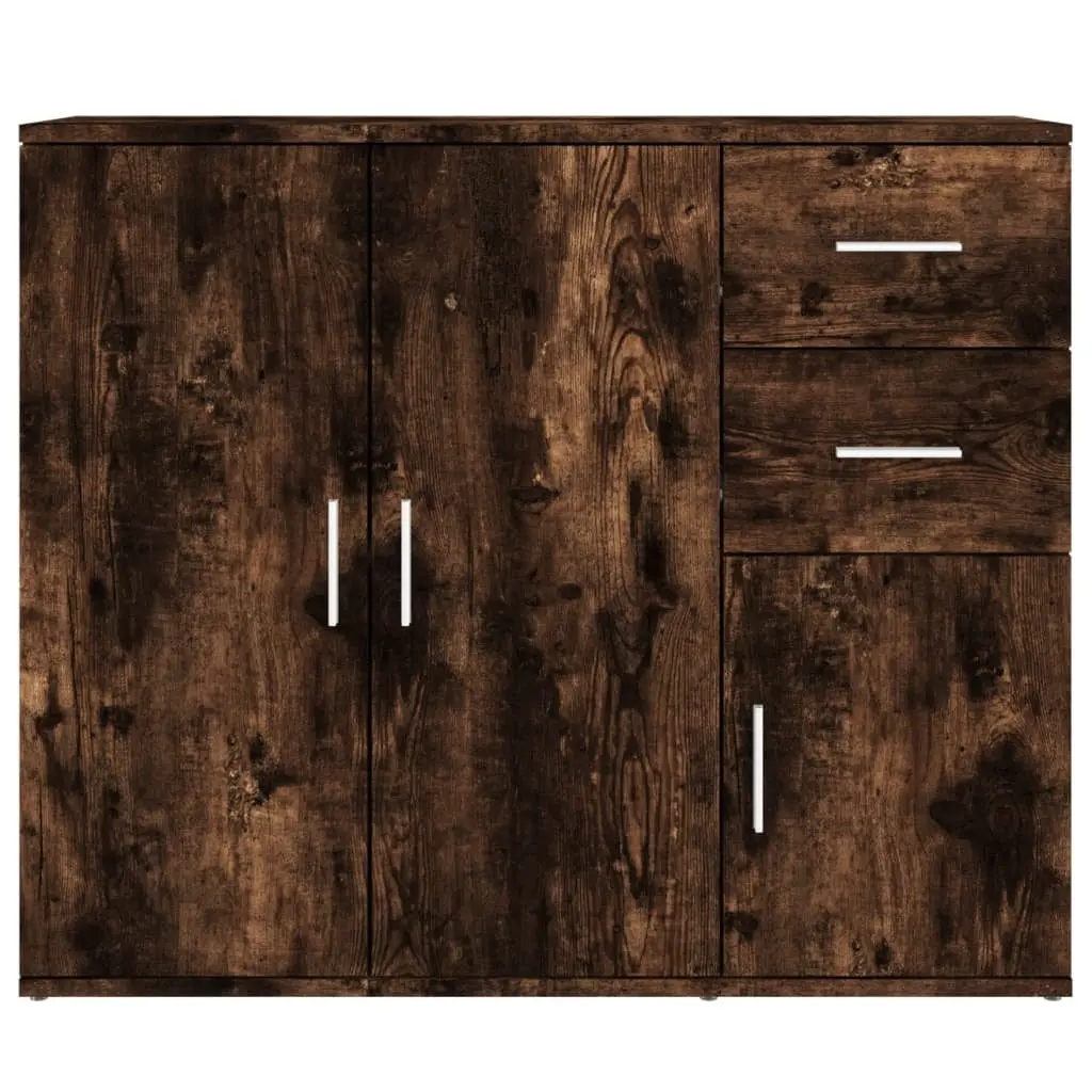 Sideboard Storage Cabinet Engineered Wood 91x29.5x75cm Brown