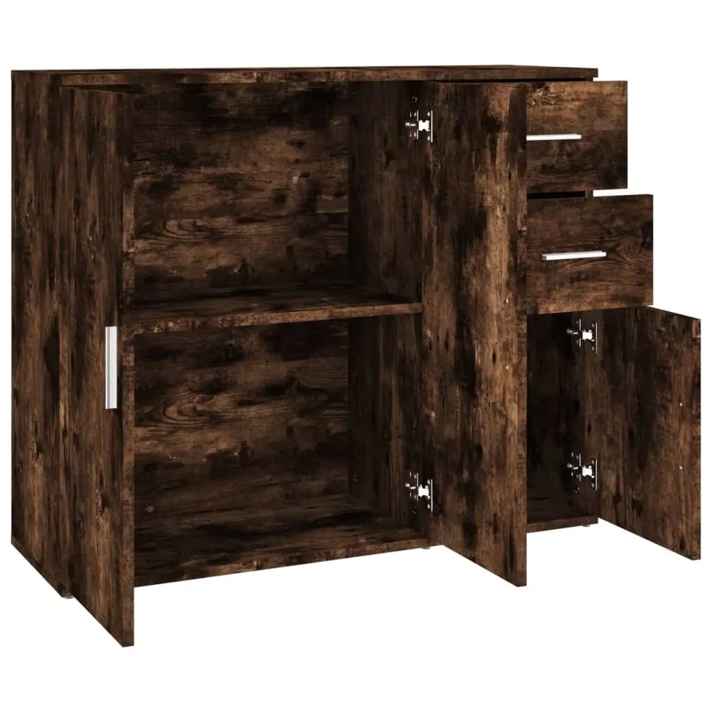 Sideboard Storage Cabinet Engineered Wood 91x29.5x75cm Brown