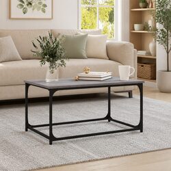 Coffee Table Grey Sonoma 80x50x40 cm Living Room Accent Side Table Frame