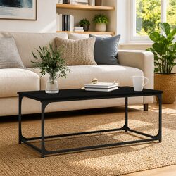 Versatile Black Coffee Table for Any Living Space
