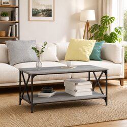 Functional Grey Coffee Table for Everyday Use