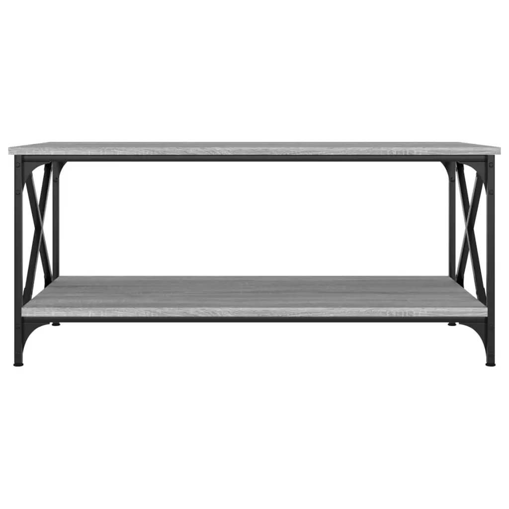 Coffee Table Engineered Wood 100 x 50 x 45 cm Grey