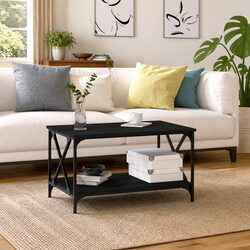 Versatile Black Coffee Table for Any Home Space