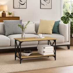 Functional Brown Coffee Table for Living Room Use