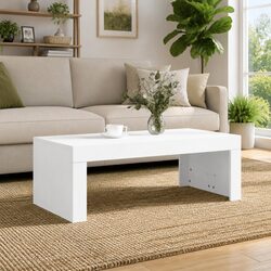 Versatile White Coffee Table 102x50x36 cm for Everyday Use