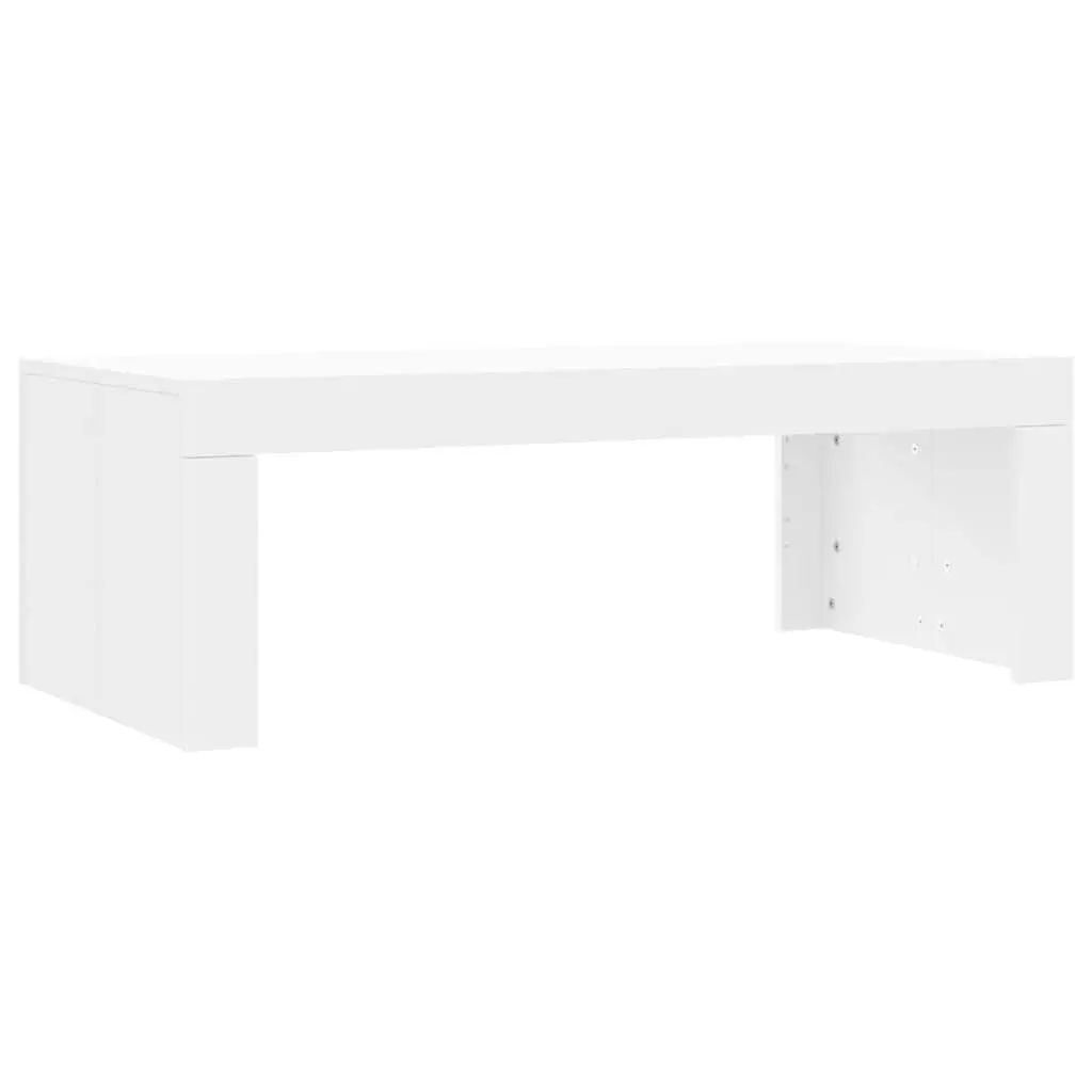 Coffee Table White 102x50x36 cm Modern Living Room Accent Furniture Engineered