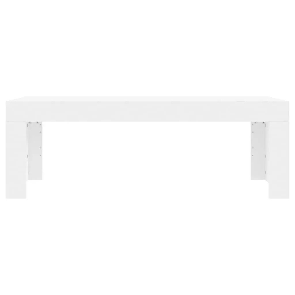 Coffee Table White 102x50x36 cm Modern Living Room Accent Furniture Engineered