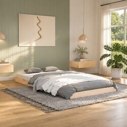 Perfect Fit: Solid Wood Pine Bed Frame 90x190 cm for Any Room