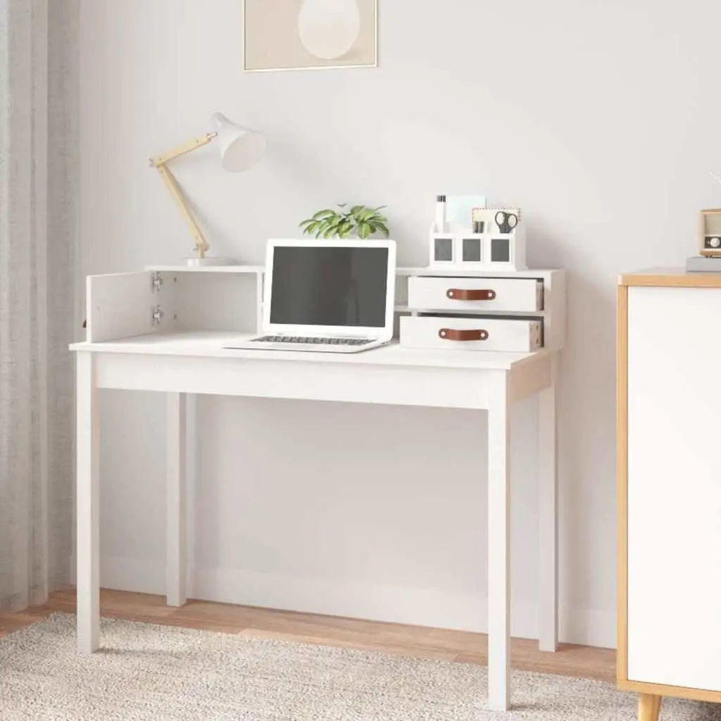 White Pine Office Desk for Home Use