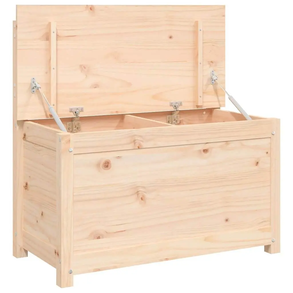 Wooden Storage Bench Solid Pine Wood 80 x 41 x 77 cm Brown