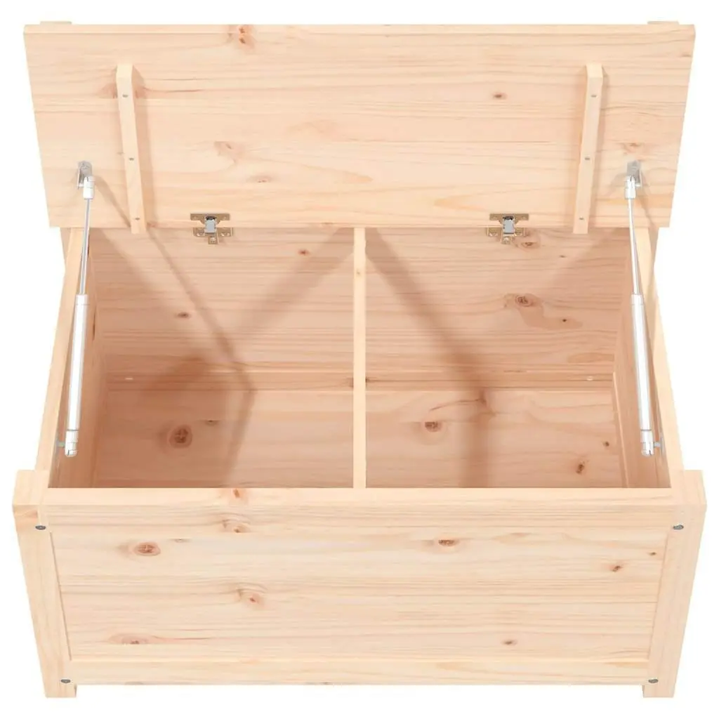 Wooden Storage Bench Solid Pine Wood 80 x 41 x 77 cm Brown
