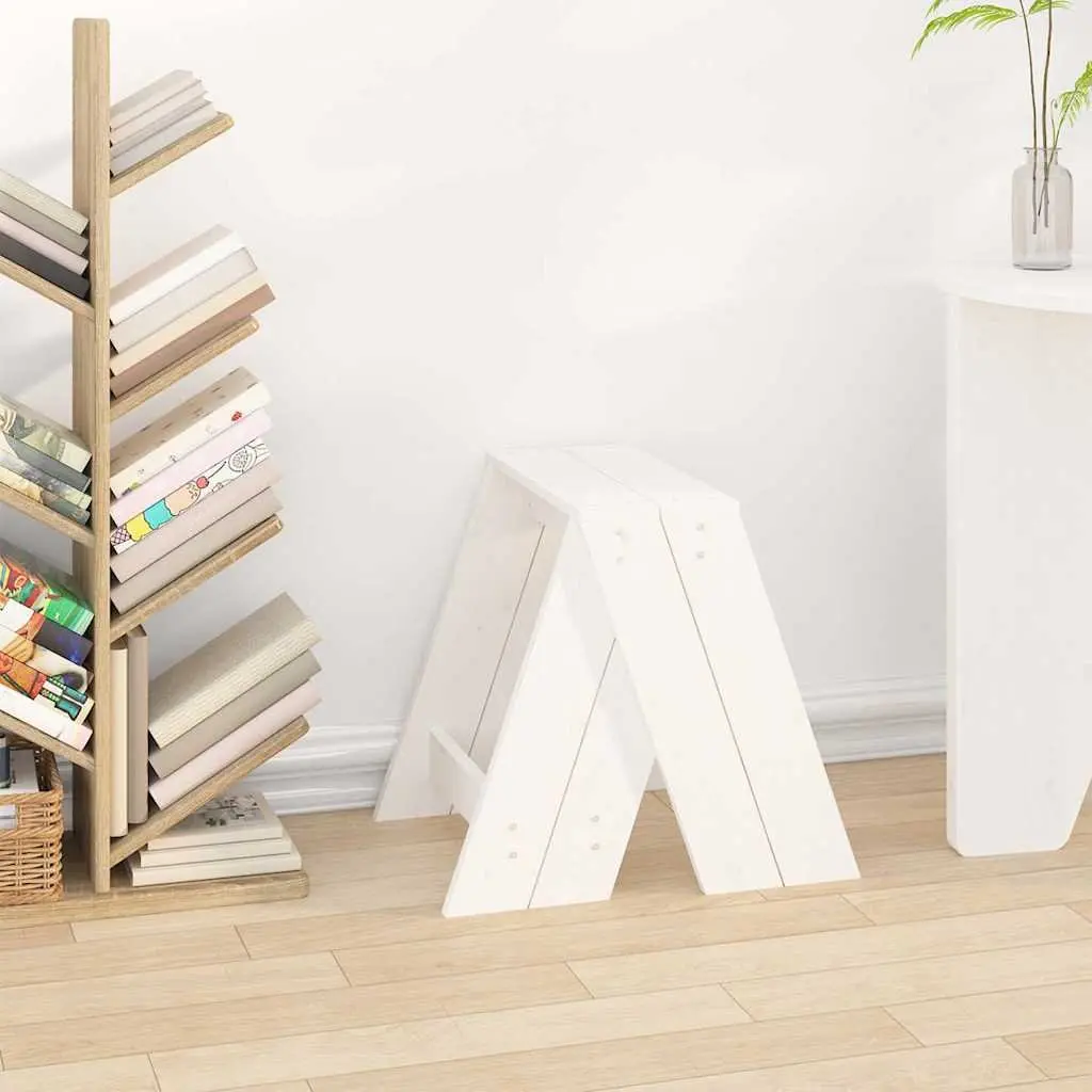 White Pine Bar Stools Set of 2 No Backrest 40 x 40 x 45 cm