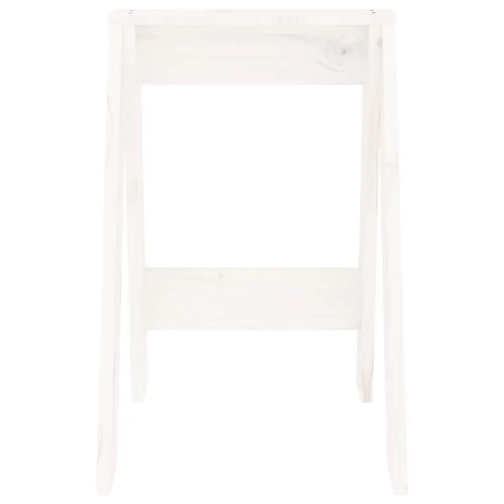 Wooden Stools Solid Pine 40x40x60 cm White 2 Pieces