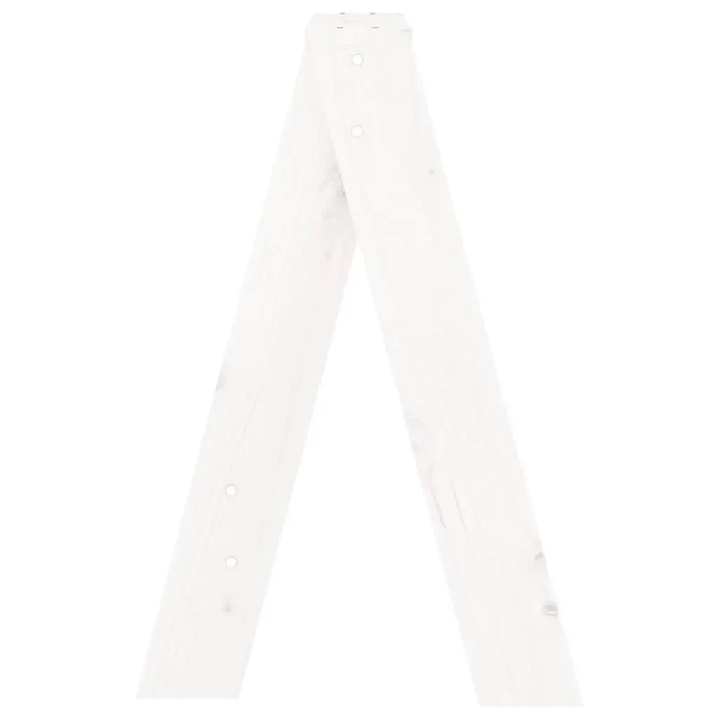 Wooden Stools Solid Pine 40x40x60 cm White 2 Pieces