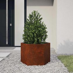 Practical Corten Steel Planter for Various Spaces