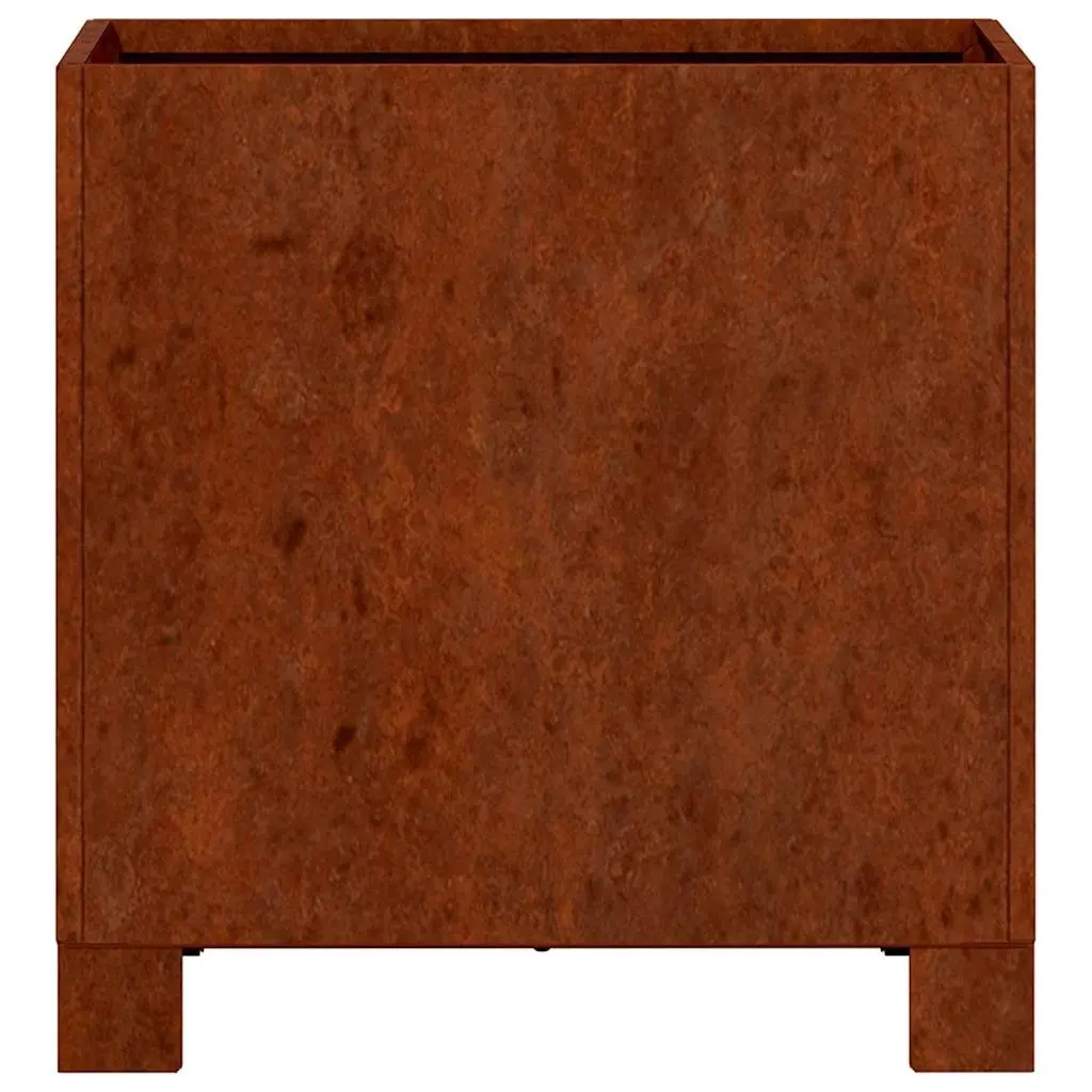 Planter with Legs Corten Steel Garden Flower Box Outdoor Patio Decoration