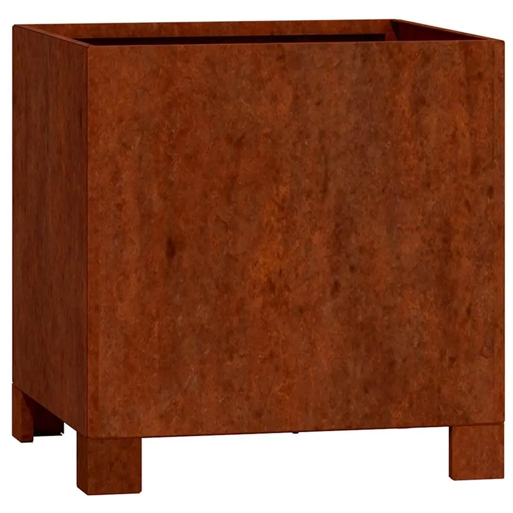 Planter with Legs Corten Steel Garden Flower Box Outdoor Patio Decoration