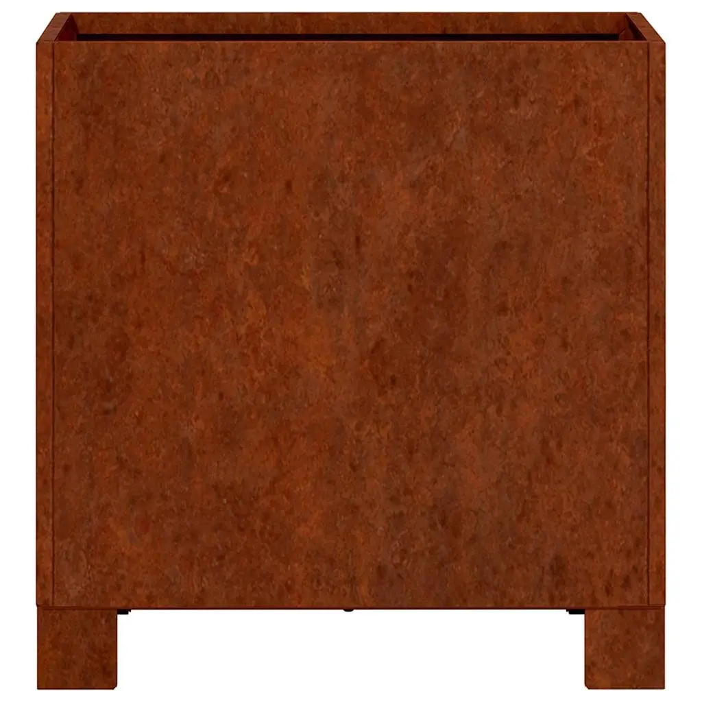 Planter with Legs Corten Steel Garden Flower Box Outdoor Patio Decoration