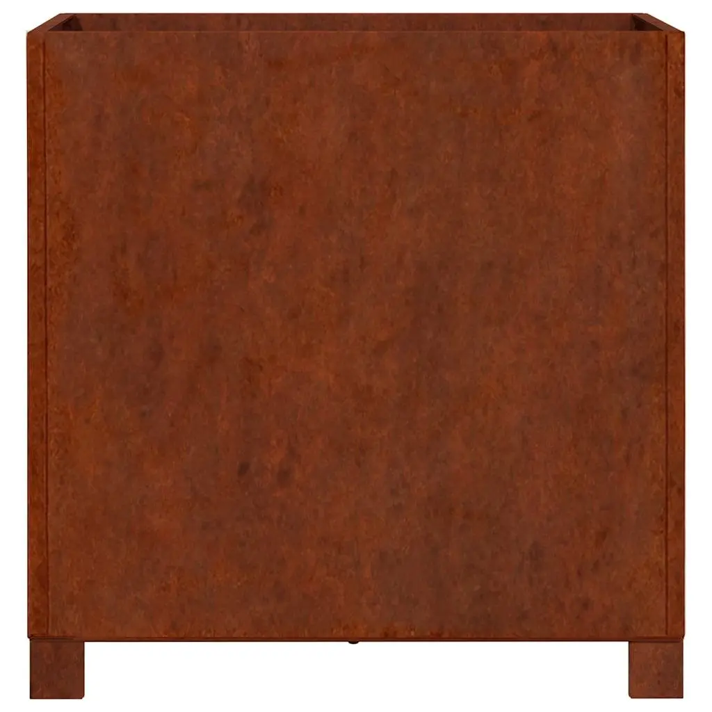 Planters with Legs 2 pcs Brown 50x50x50 cm Corten Steel Garden Raised Bed