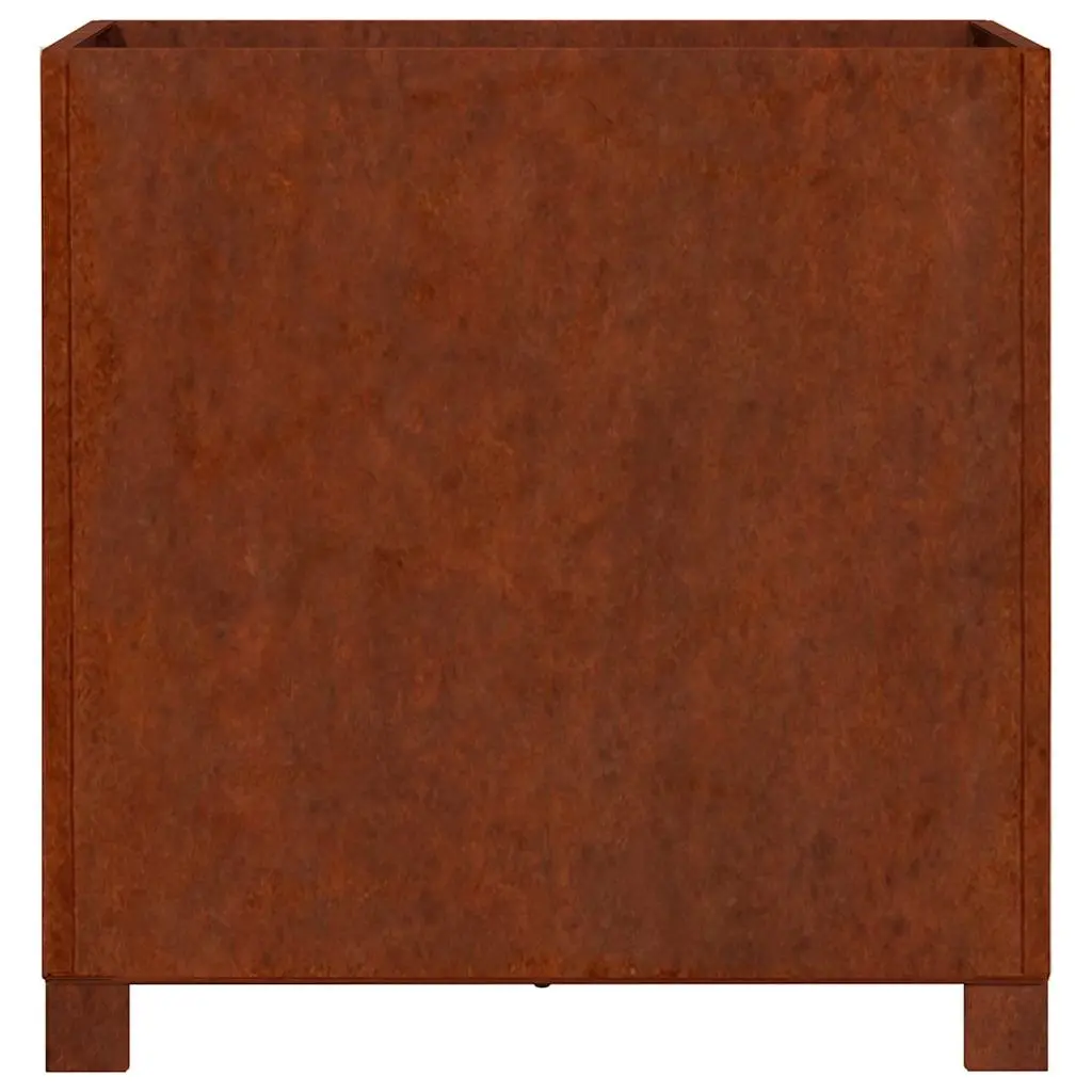 Planters with Legs 2 pcs Brown 50x50x50 cm Corten Steel Garden Raised Bed