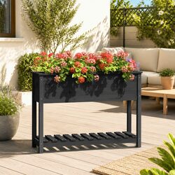 Functional Garden Planter with Shelf for Practical Use
