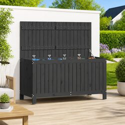 Practical Grey Garden Storage Box for All Your Needs