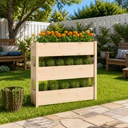 Versatile Planter with 3 Boxes for Garden and Patio Use