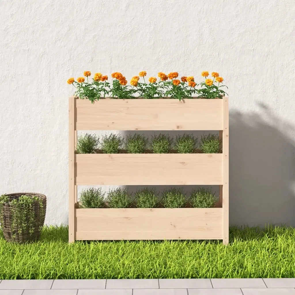 Planter with 3 Boxes for Garden and Patio Use