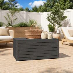 Functional Grey Garden Storage Box for Tools and Toys