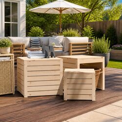Practical Storage Solutions with 3 Piece Garden Box Set