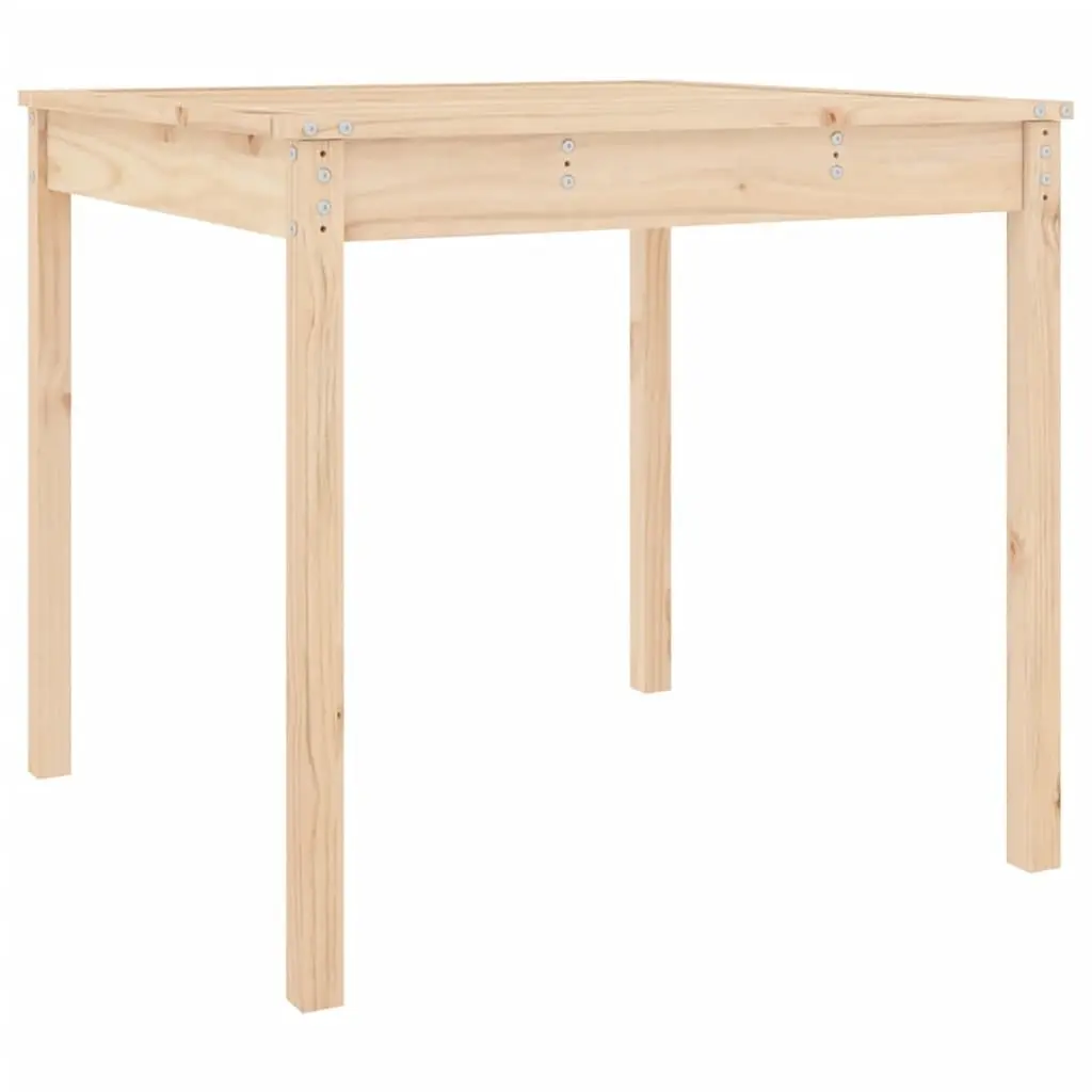 Garden Table 82.5x82.5x76 cm Solid Wood Pine Outdoor Patio Furniture Brown