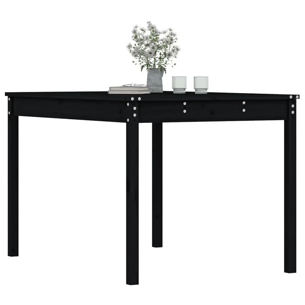 Black Garden Table for Patio Use