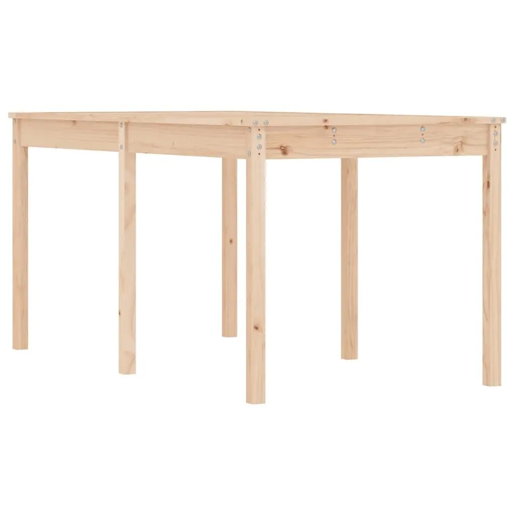 Solid Pine Wood Garden Table 159.5x82.5x76cm Outdoor Patio Furniture Brown