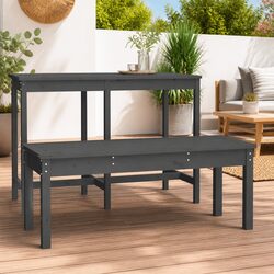 Perfect Grey Wooden Bench for Your Patio or Garden