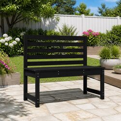 Black Wooden Garden Bench: Perfect Addition for Patios