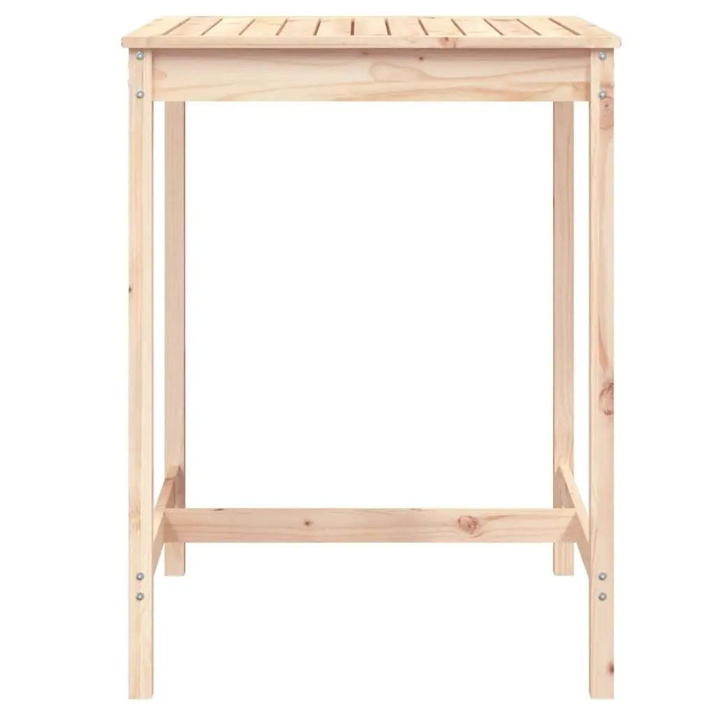 Solid Wood Garden Table Pine 82.5x82.5x110cm Brown