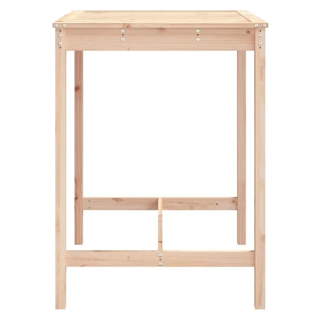 Solid Wood Garden Table Pine 82.5x82.5x110cm Brown