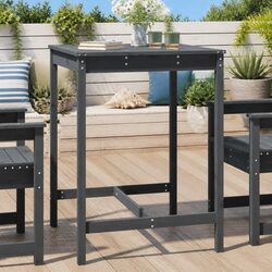 Perfect Grey Garden Table for Patios and Balconies - 82.5x82.5x110 cm