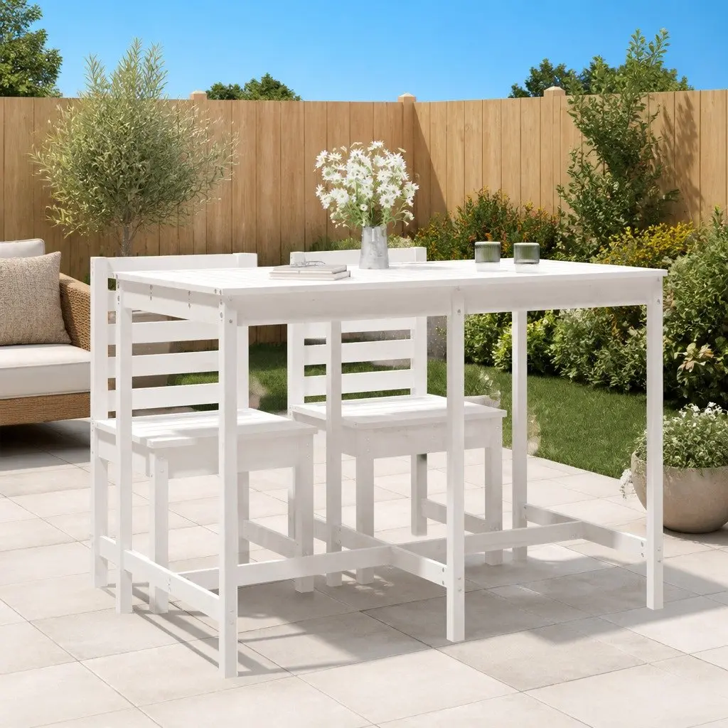 White Patio Table for Outdoor Living