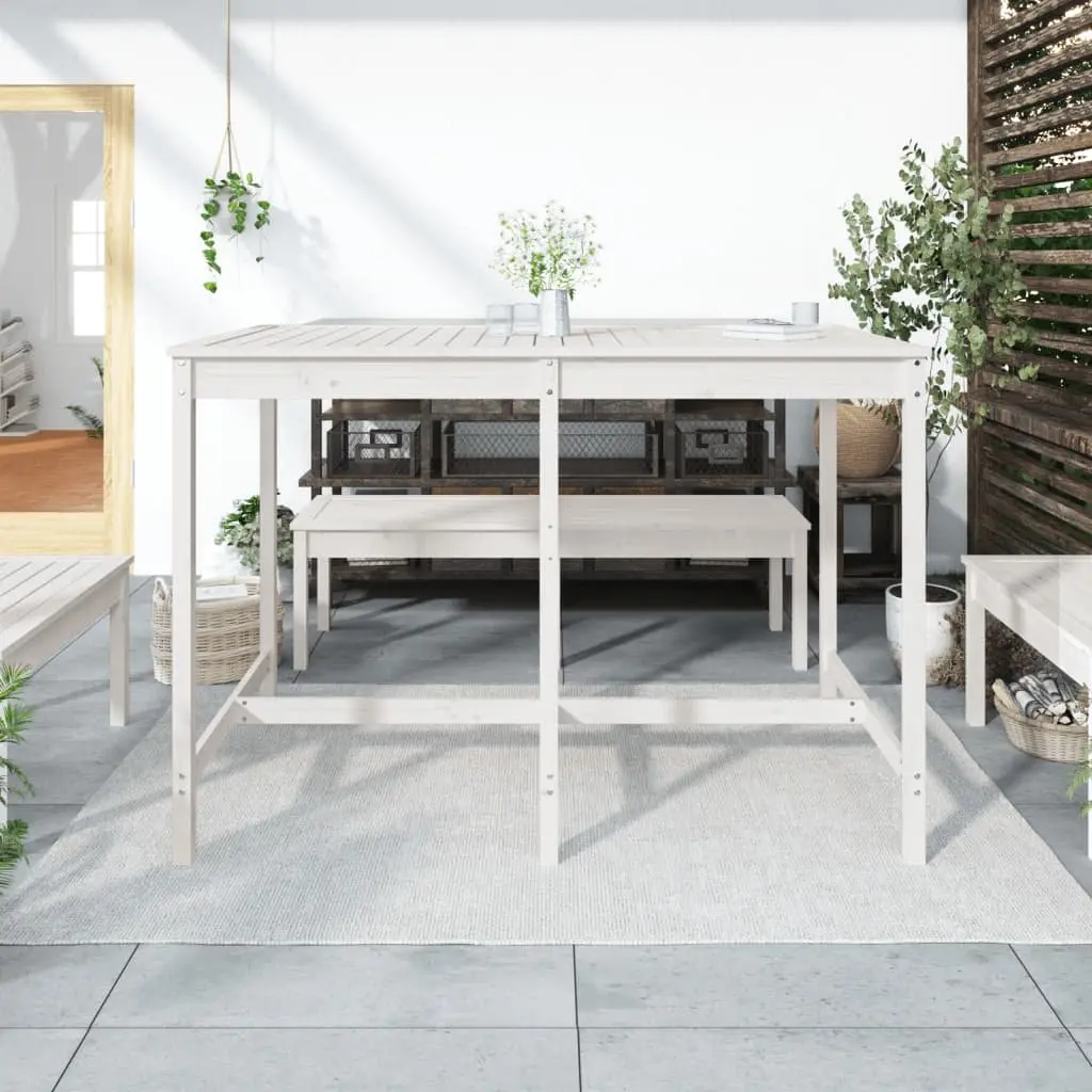 White Patio Table for Outdoor Living