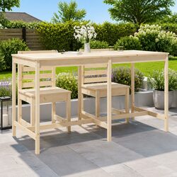 Versatile Solid Wood Garden Table for Various Outdoor Settings